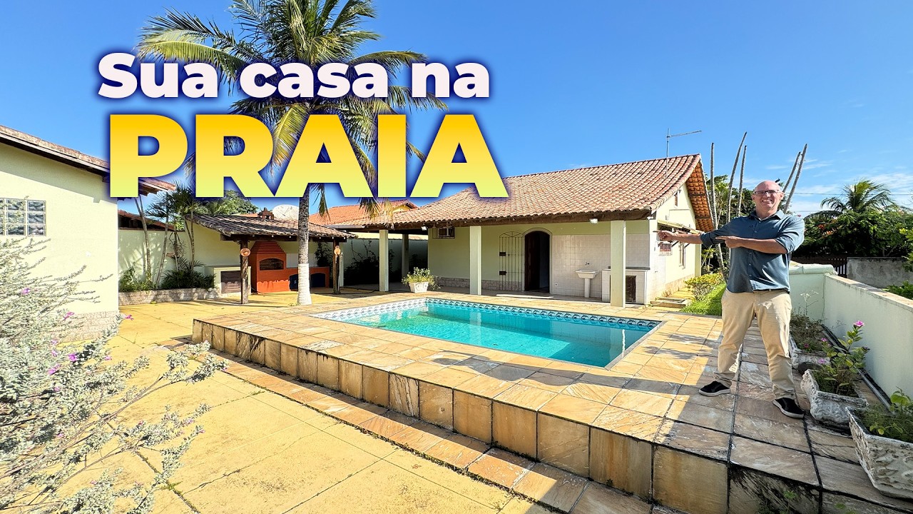 😍 MUITO ACONCHEGANTE!  CASA EM PRAIA SECA EM TERRENO DE 450M² PRÓXIMA AO MAR E LAGOA - ARARUAMA RJ