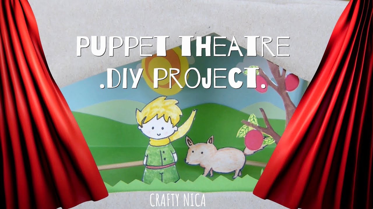 HOW TO MAKE A CARDBOARD PUPPET THEATER 🎪 DIY 🎠 RECYCLED TOY