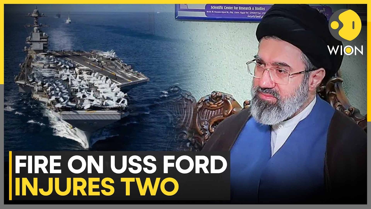 US-Iran War: Fire On USS Gerald R. Ford During Iran War Ops Leaves Two US Sailors Injured | WION