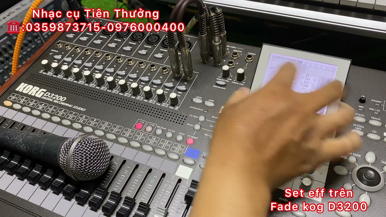 Hướng dẫn set eff trên fade trên Korg D3200 cho ae làm live dễ dàng.☎️:0359873715 Thưởng Võ