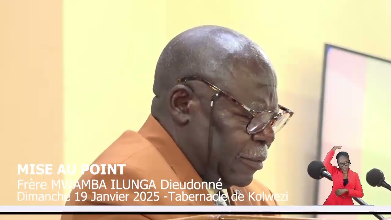 Mise au point, frère Mwamba Ilunga - Français