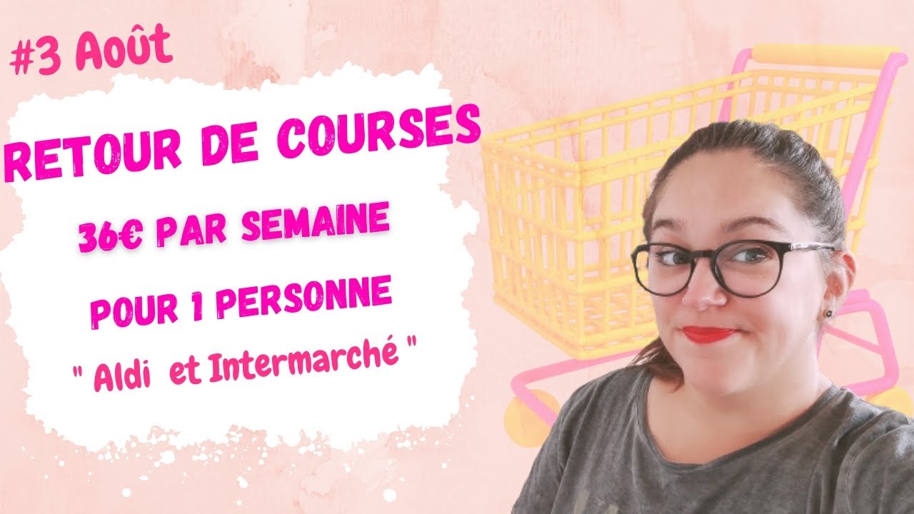 Retour de courses pour 1 personne