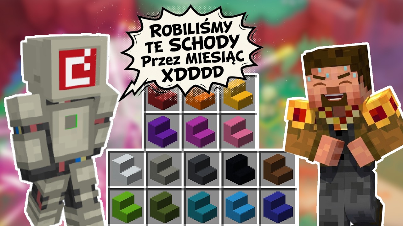 XDDD BEKA z Mojang! XD Robili MIESIĄC SCHODY z BETONU XD Ja zrobię ZE SZKŁA! (727/940)