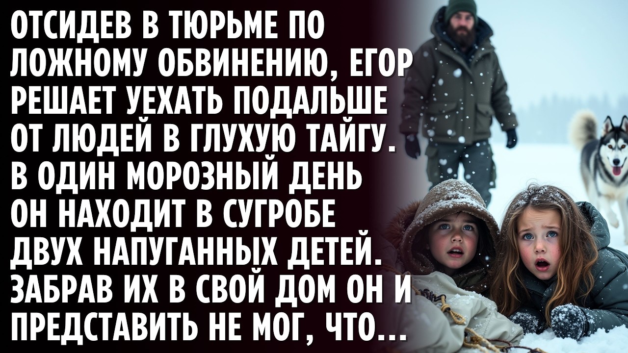 Егерь-отшельник обнаружил в снегах глухой тайги двух близнецов.