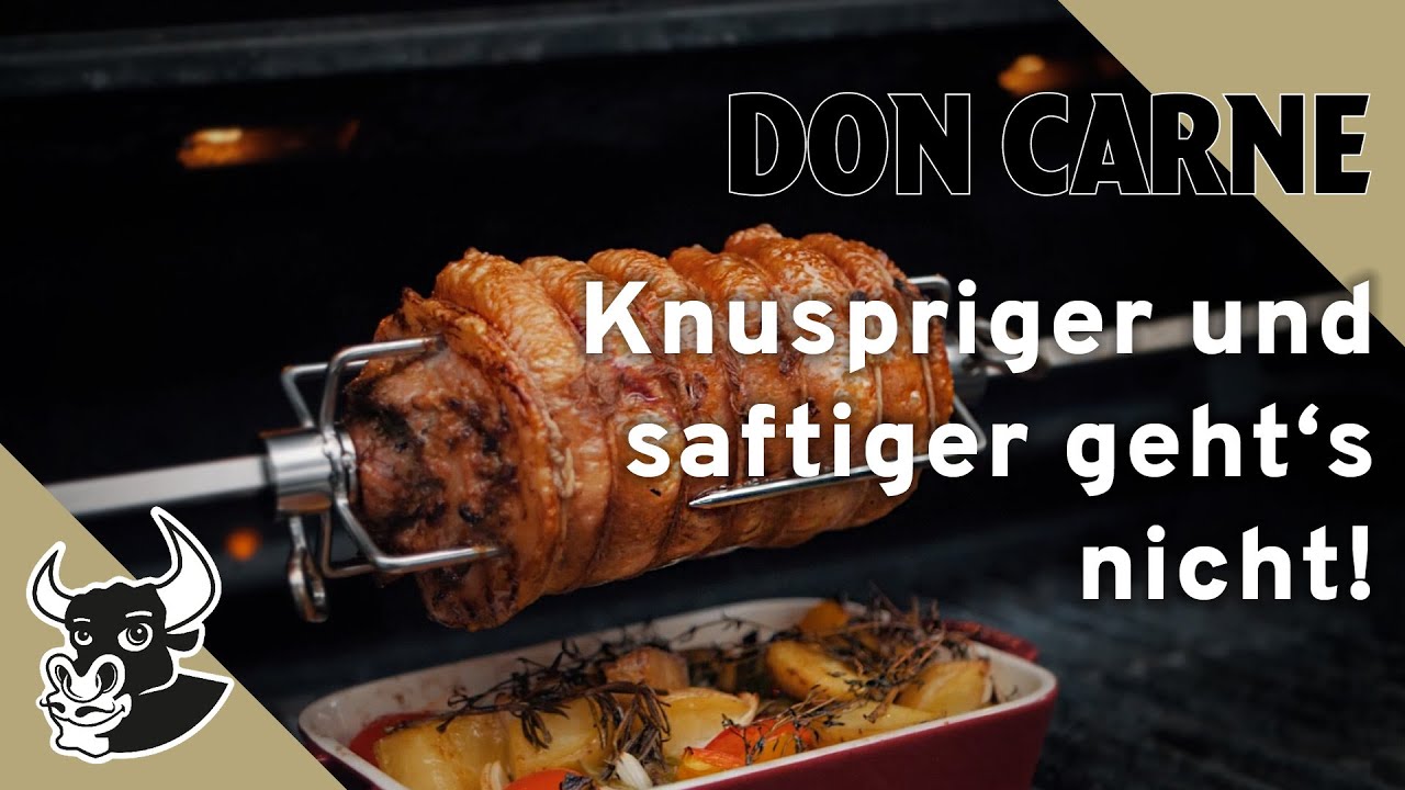 Porchetta aus dem Luma gereiften Schweinebauch - saftig & kross | Rezept | DON CARNE