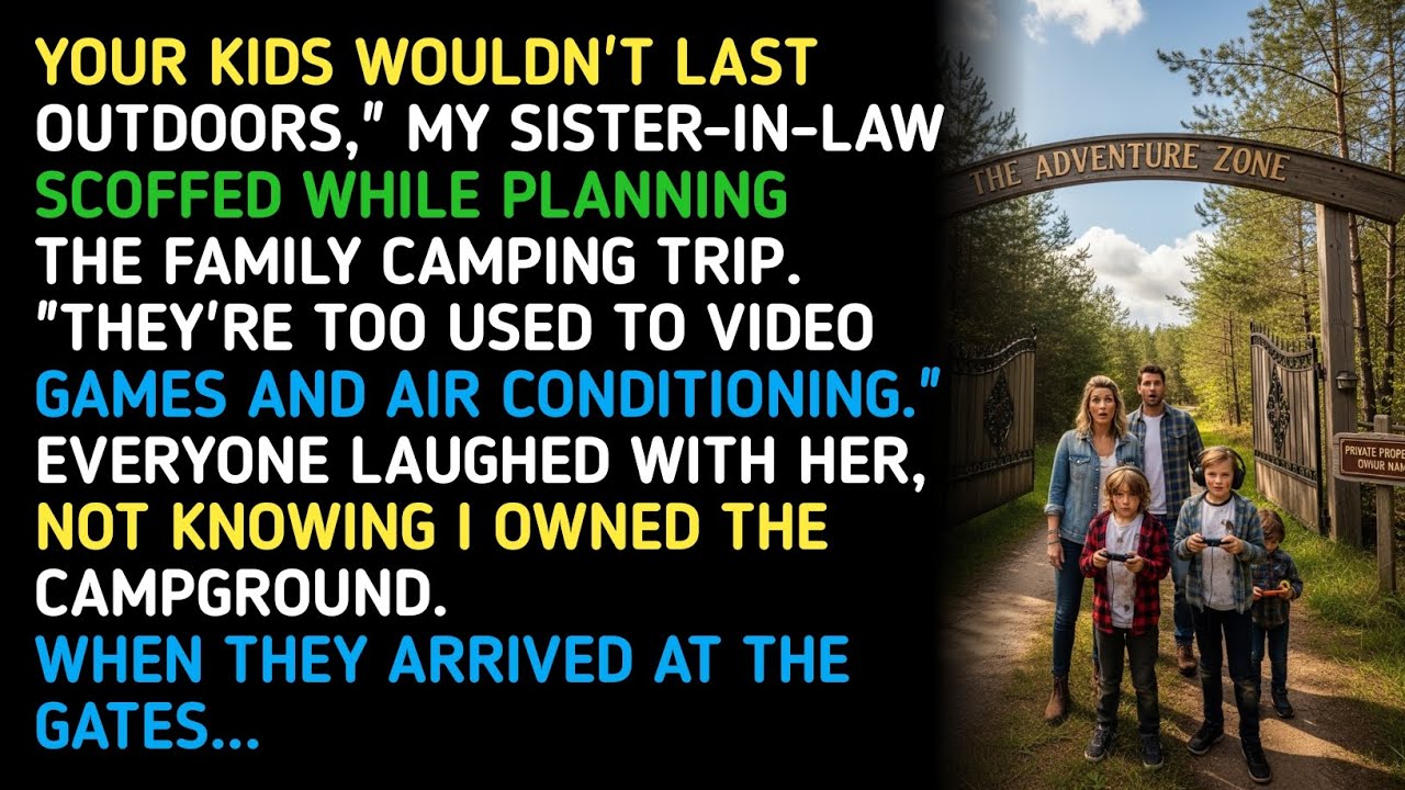 YOUR KIDS WOULDN'T LAST OUTDOORS,