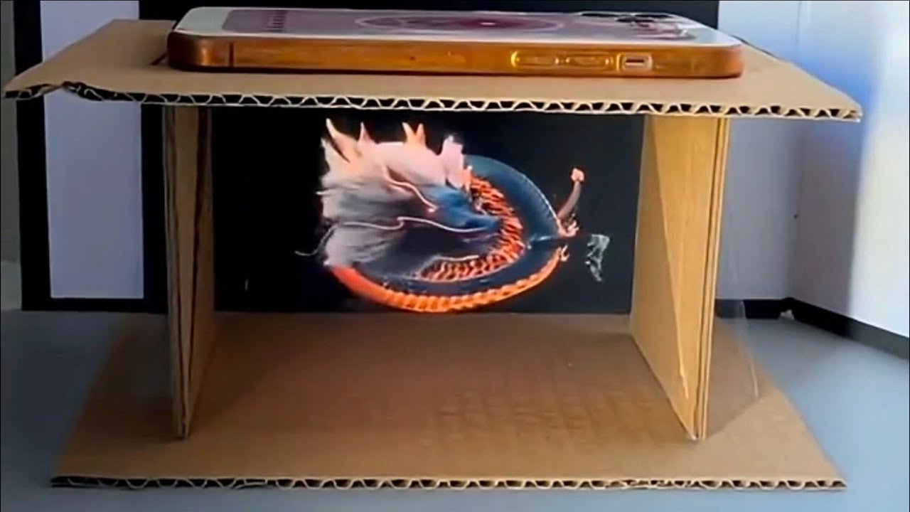 DIY 3D Hologram Projector! 😱 Easy Kids Craft for Home