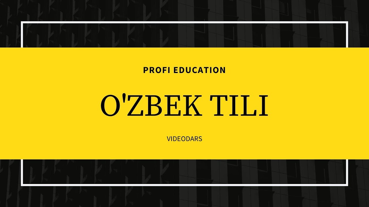 #27 O'ZBEK TILI | NUTQ USLUBLARI