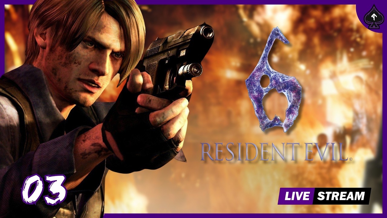 LIVE - FIRST TIIME PLAYING RESIDENT EVIL 6 PREPARING FOR RESIDENT EVIL 9 - EP3 (H)