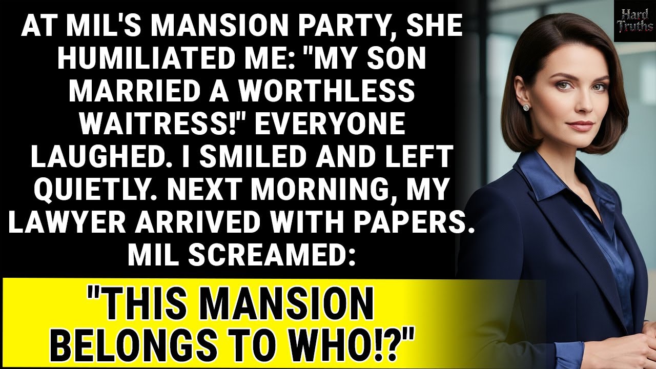 My Mother-in-Law Humiliated Me at Her Party, But She Didn't Know I Owned Her Mansion!