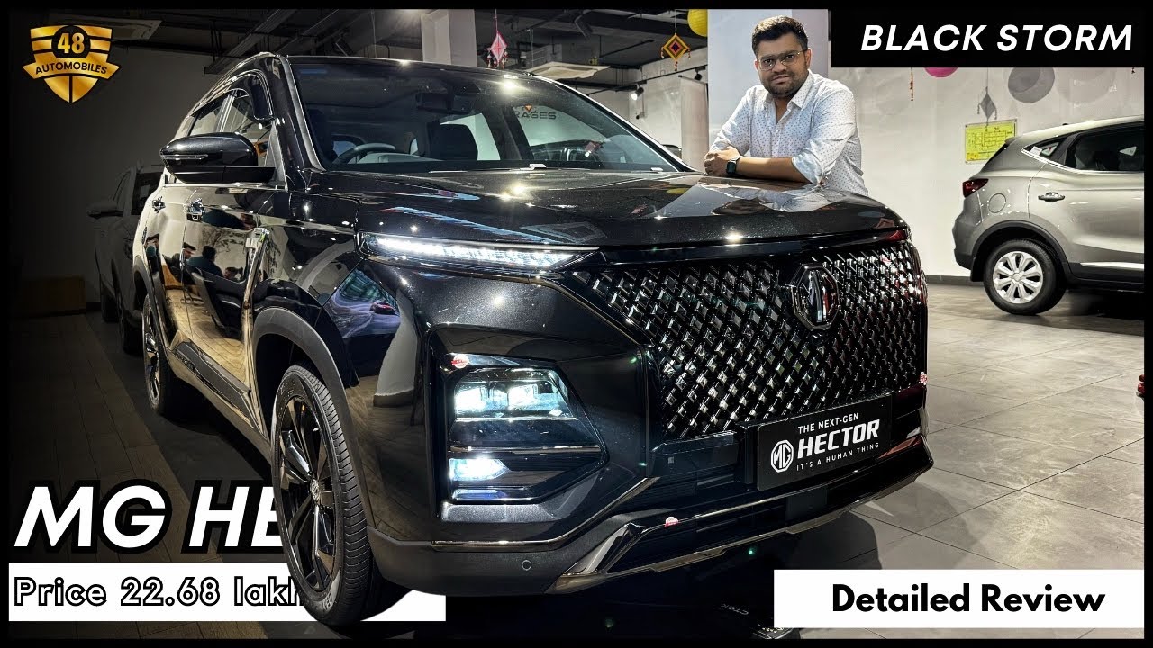 2024 MG Hector Black Storm Edition | Hector plus  Detailed Review In Hindi || Price -22.68 Lakhs