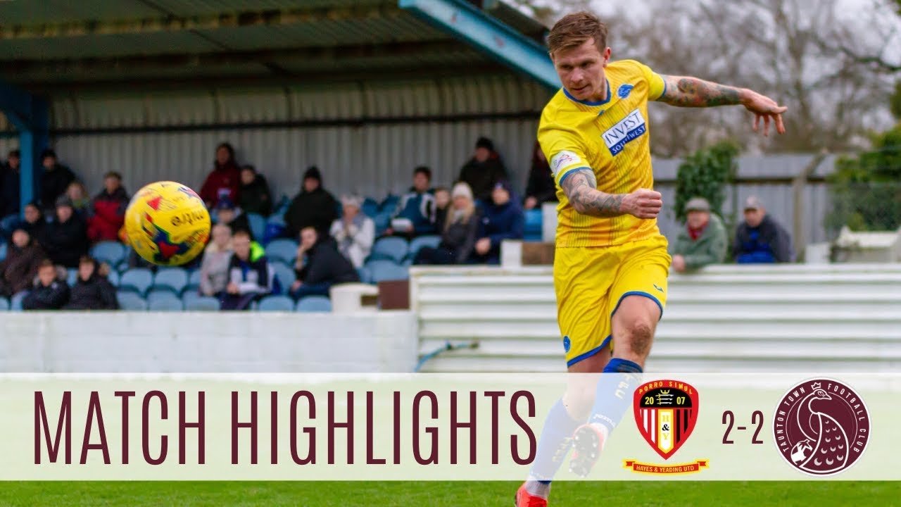 Extended Highlights: Hayes and Yeading United 2-2 Taunton Town