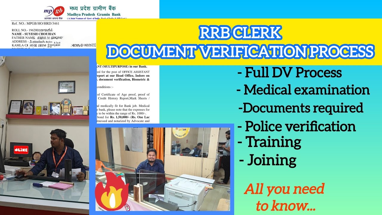 IBPS RRB CLERK Document verification process 