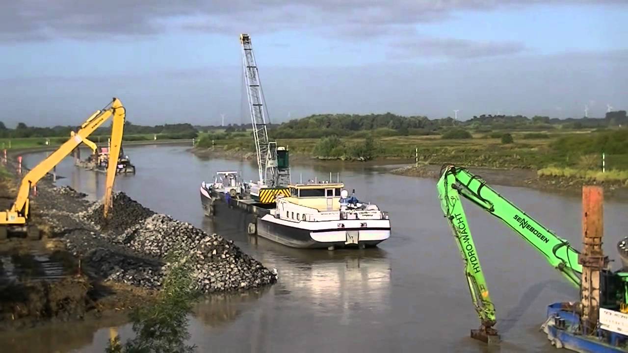 Wasserbau an der Ems bei Papenburg