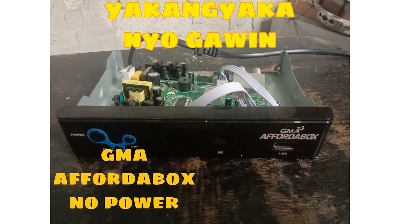 No Power GMA Affordabox Repair tutorial- DIY Live