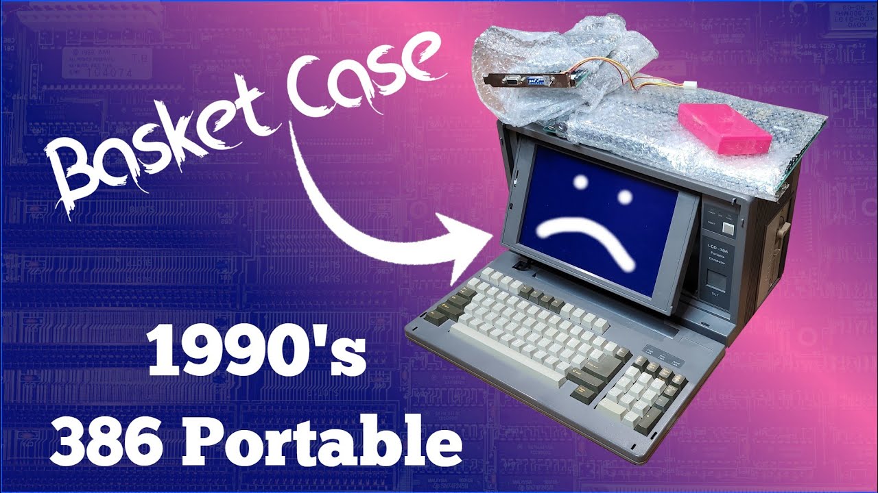 Retro Tech: Reassembling a Basket Case 386 Portable Computer!