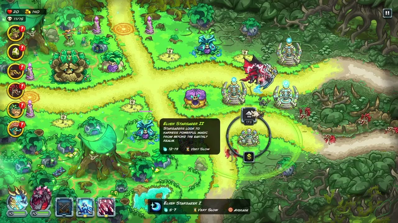 Kingdom Rush Alliance detonado parte 20 Arborean Hamlet