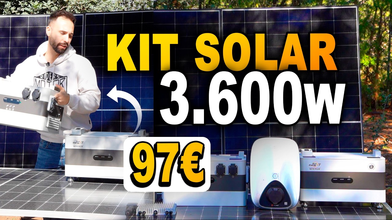 Kit Solar 3.600W + Baterías 4,3 kWh por 97€ ¿Funciona?