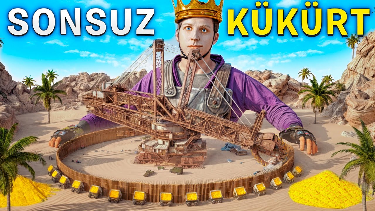 DEVASA KAZICIDA 7 GÜN SÜREN MUHTEŞEM KRALLIK HİKAYESİ ! (HARİKA BAŞLANGIÇ) Rust Türkçe Film