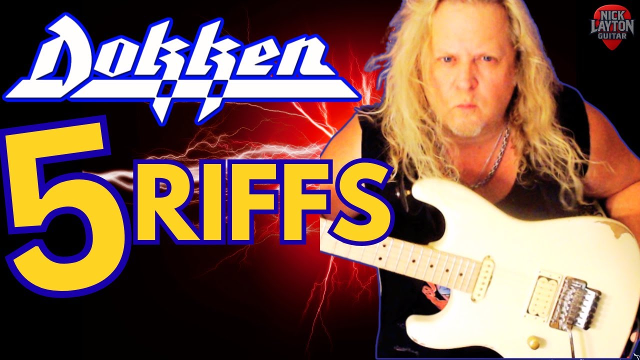 5 Must Know Dokken Riffs (George Lynch Guitar Lesson)