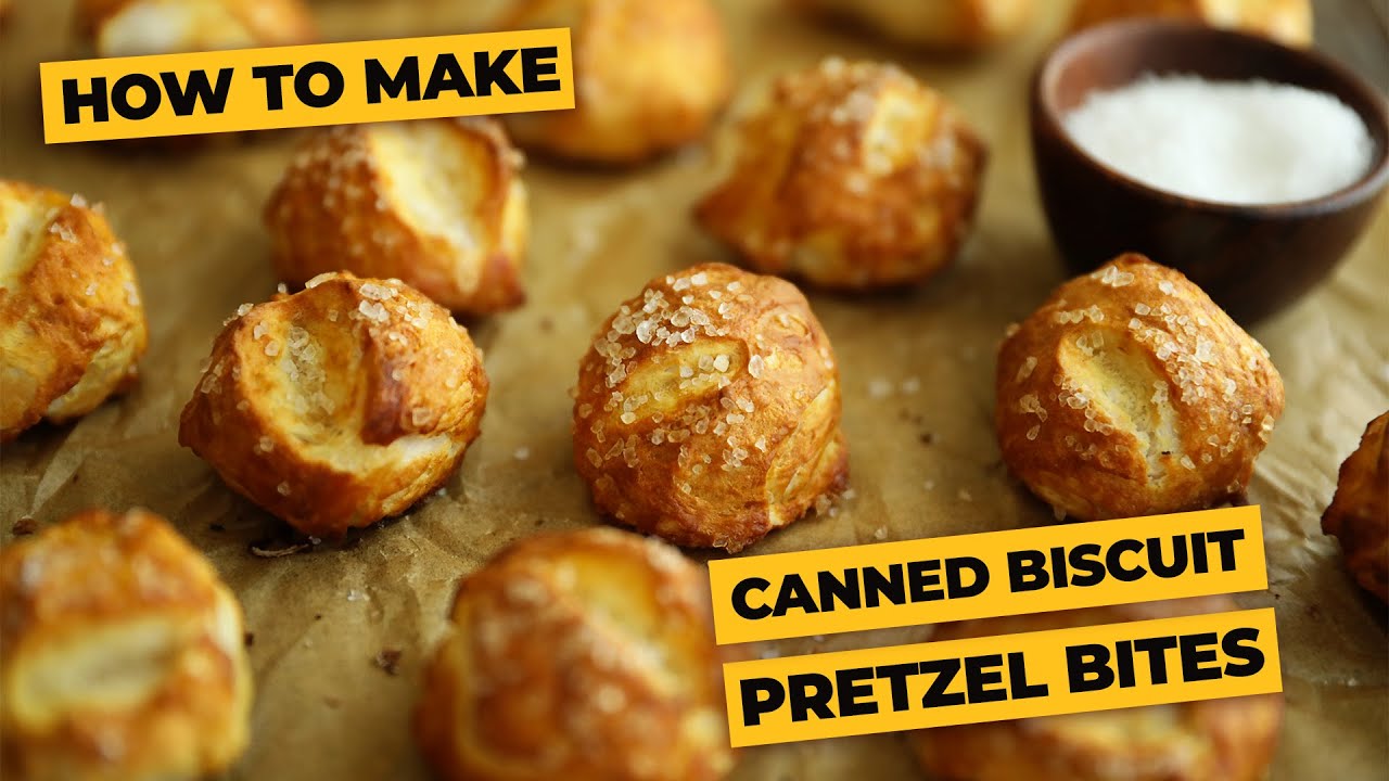 Canned Biscuit Pretzel Bites