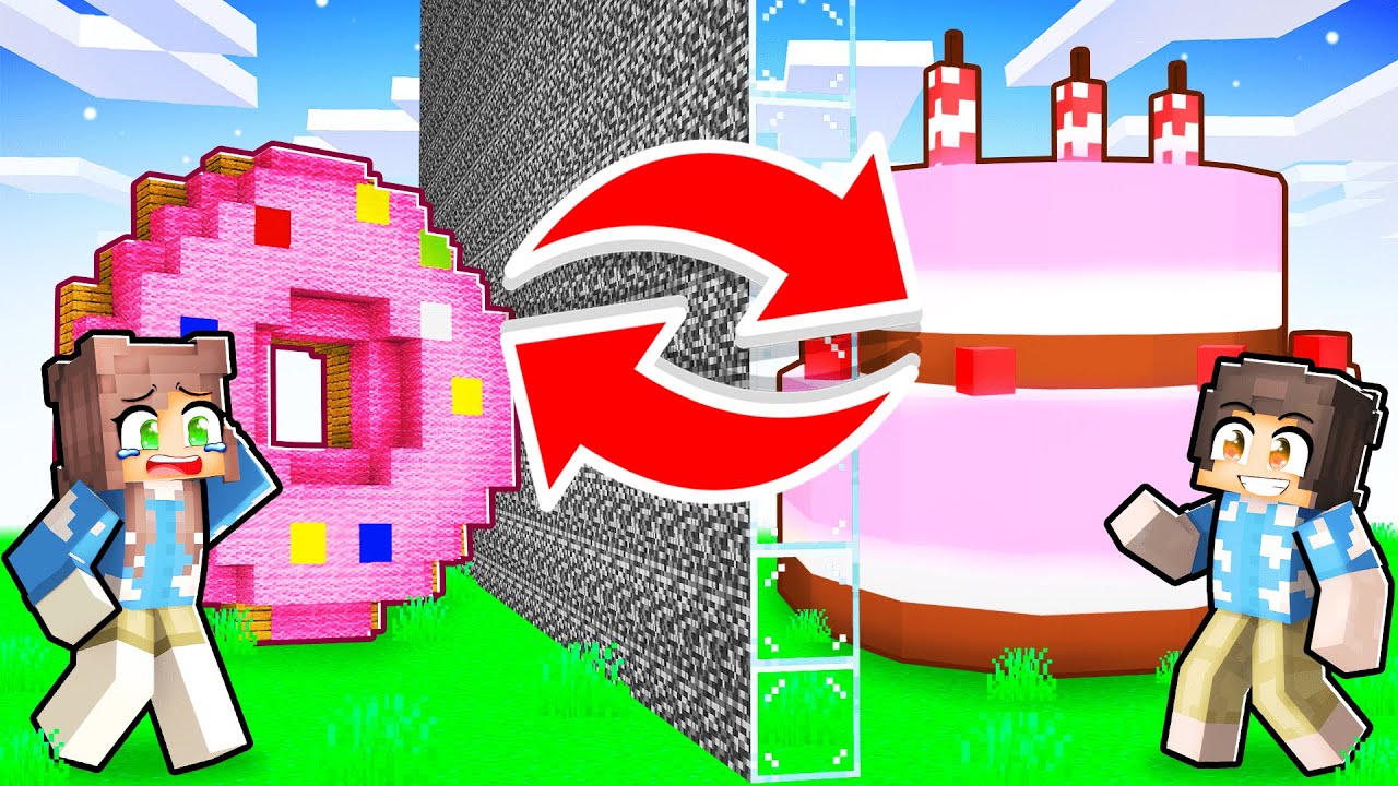 BORALO VS CATALİNA YER DEĞİŞTİRMELİ YAPI KAPIŞMASI 🔄 - Minecraft