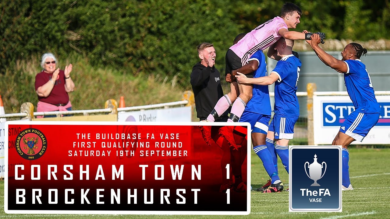 Corsham Town FC 1 V 1 Brockenhurst FC - Official FA Vase Match Highlights