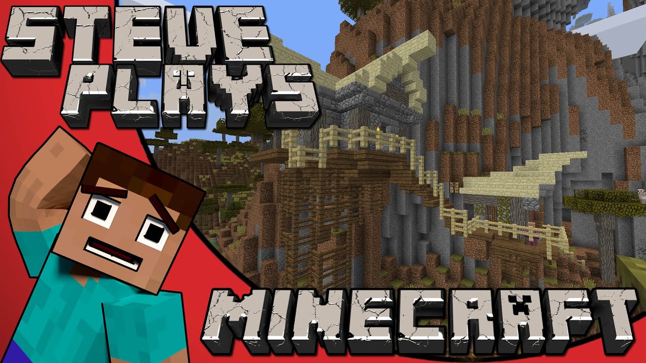 Steve Playz Minecraft : Ep 4 : Mountain Village!