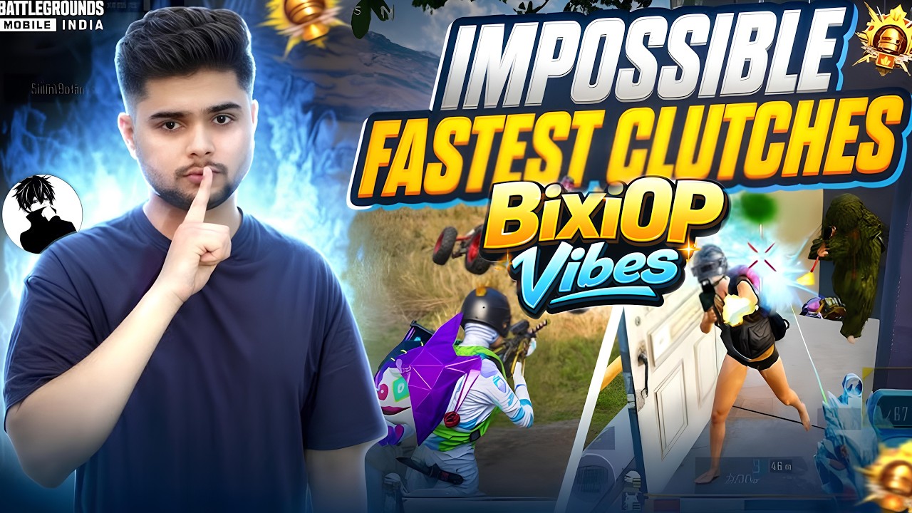 10 Mins Of @TheBixiOP Vibes ⚡️| solo vs squad | BGMI Intense Clutches |BGMI 🔱