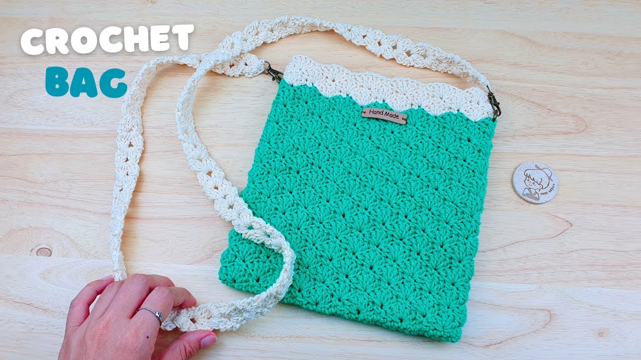 Easy Crochet Bag | Crochet Crossbody Bag | Beginners Friendly can practice | Vivi Berry Crochet