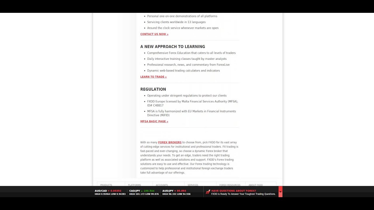 The best Forex brokers. FXDD