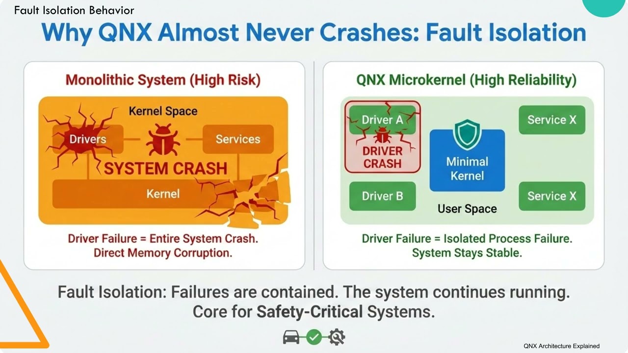 Архитектура QNX объяснена простым языком &ndash; почему она никогда не зависает (секрет микроядра)