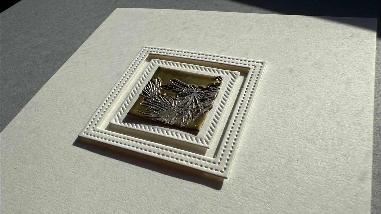 Debossed triple embossing