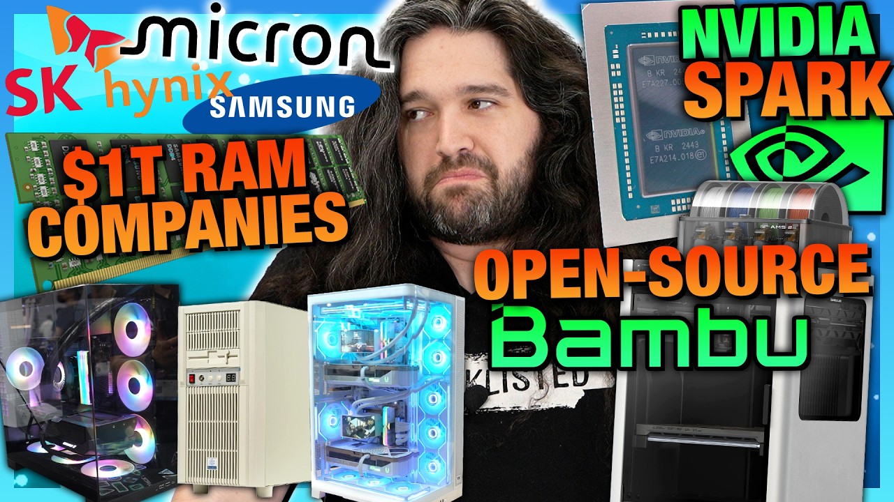 HW News - DRAM Companies Hit Trillions of Dollars, Bambu Open Source, NVIDIA Spark Concerns