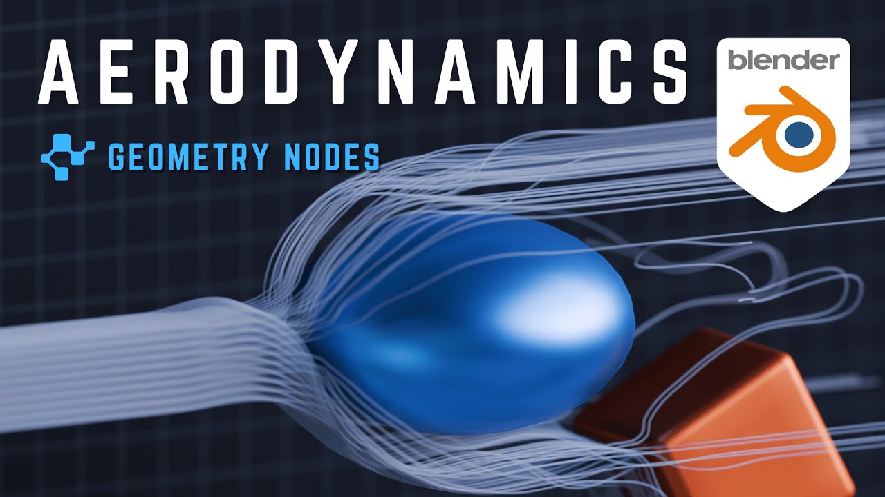 Blender Tutorial - Aerodynamic Simulation (Geometry Nodes)