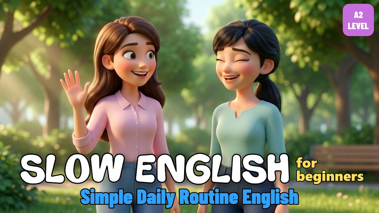 Simple Daily Routine English | Easy English Listening Lessons | A2 level