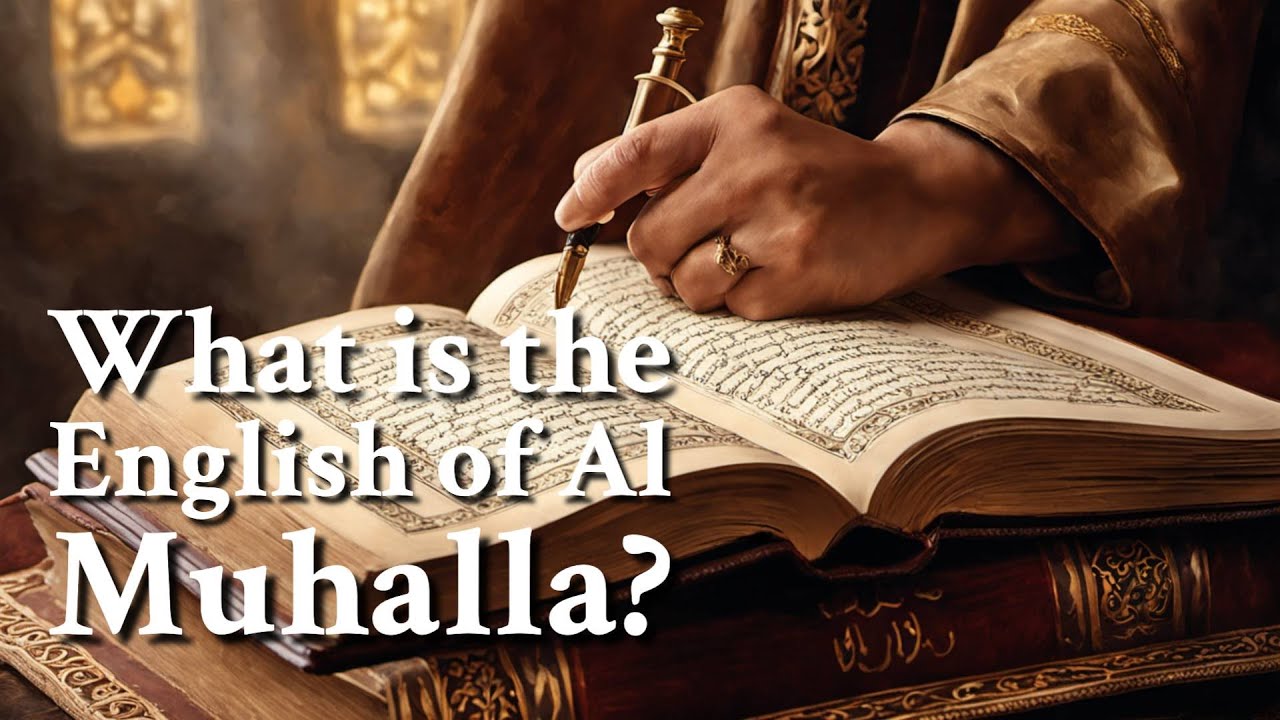 What is the English of Al Muhalla? | Philosophy