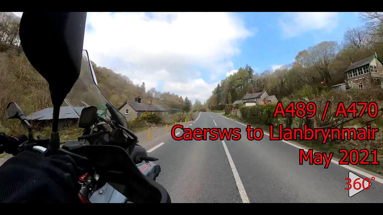 A 489 / A470 Caersws to Llanbrynmair (360 Video)