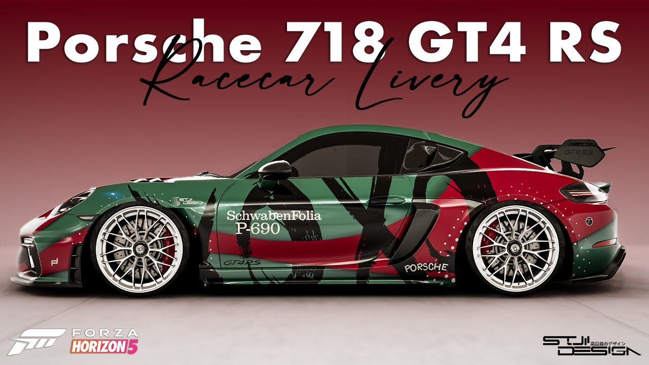 Porsche 718 GT4 RS Racecar Livery - Forza Horizon 5 Design | Speedart