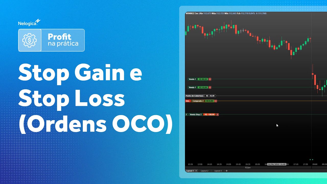 Stop Gain e Stop Loss (Ordens OCO) | Profit na Pr&aacute;tica