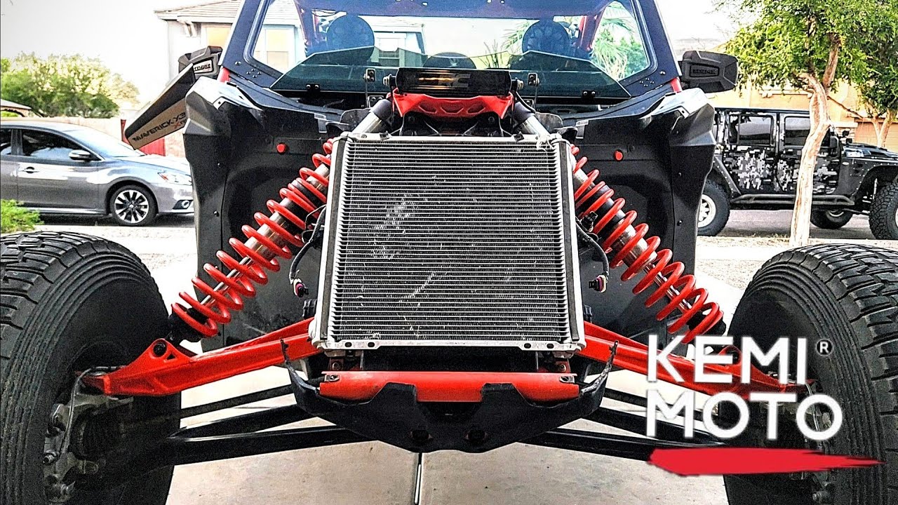 Установка фирменных фар Can-Am x3 и снятие переднего зажима