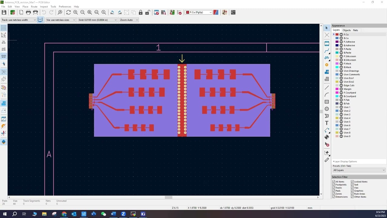 Tutorial: Export HFSS antenna design to KiCad and generate Gerber file.