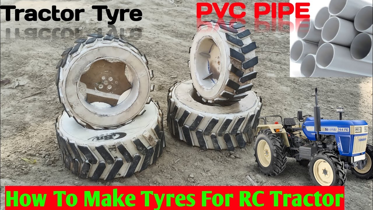How To Make Tyres For RC Tractor |  4×4 Tractor Tyres  