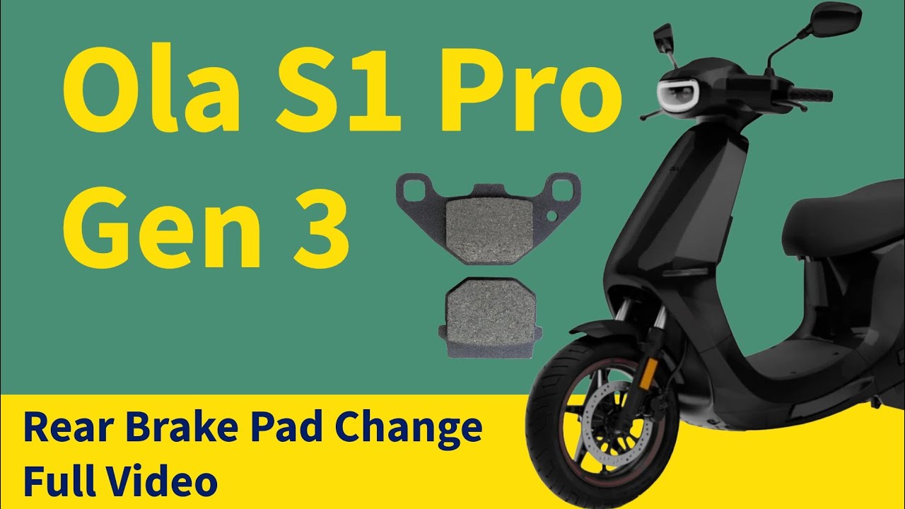 Ola S1 Pro Gen 3 Rear Brake Pad Change Full Video #olas1pro #olaelectric #automobile #service #video