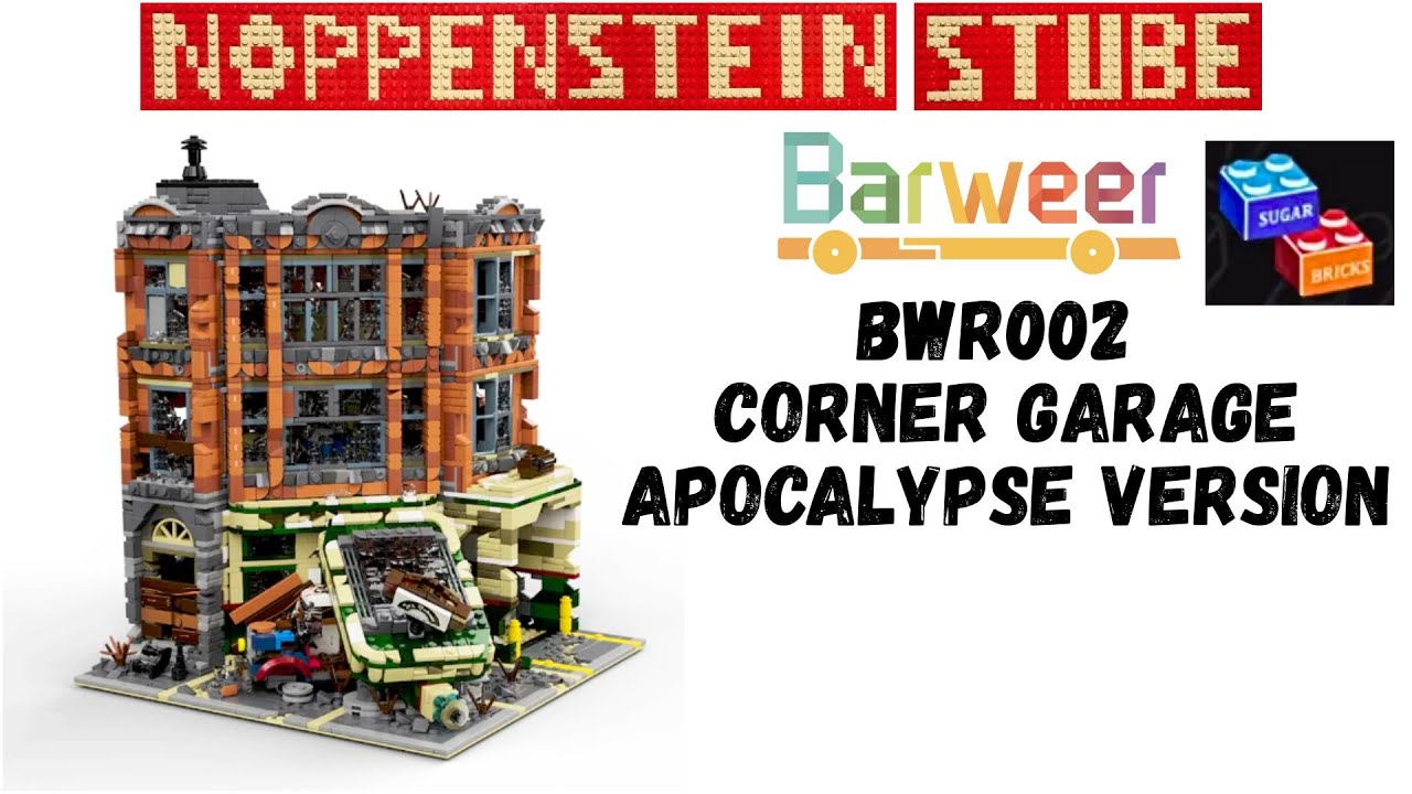 Ein MUSS für jeden Walking Dead Fan - Barweer Moc BWR002 Corner Garage Apocalypse Version