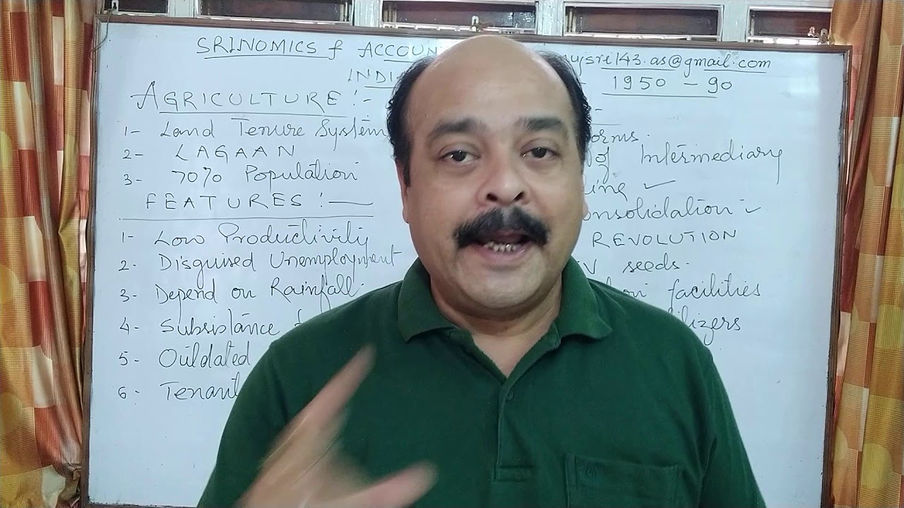 Indian Agriculture, Green Revolution, Indian Economy 1950-90
