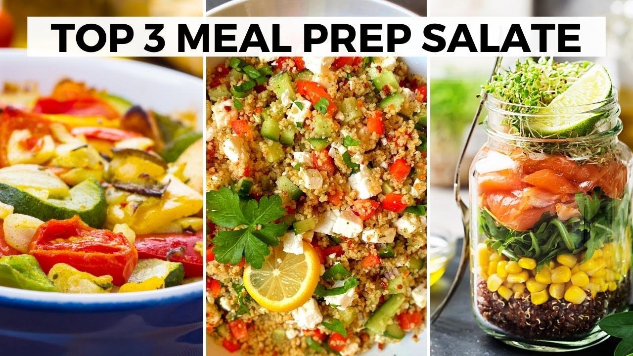 GENIAL leckere MEAL PREP Salate zum Abnehmen - Live
