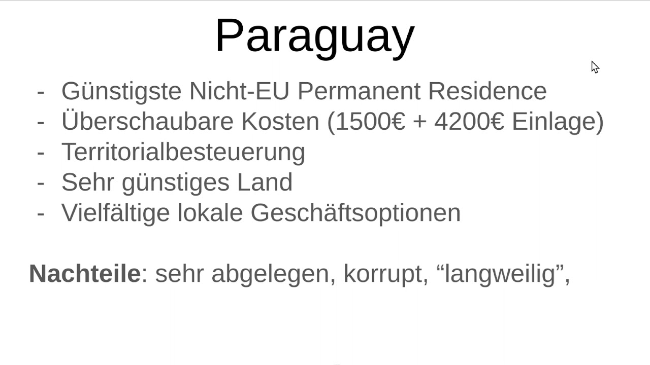 Staatenlos.ch: Wohnsitz Paraguay