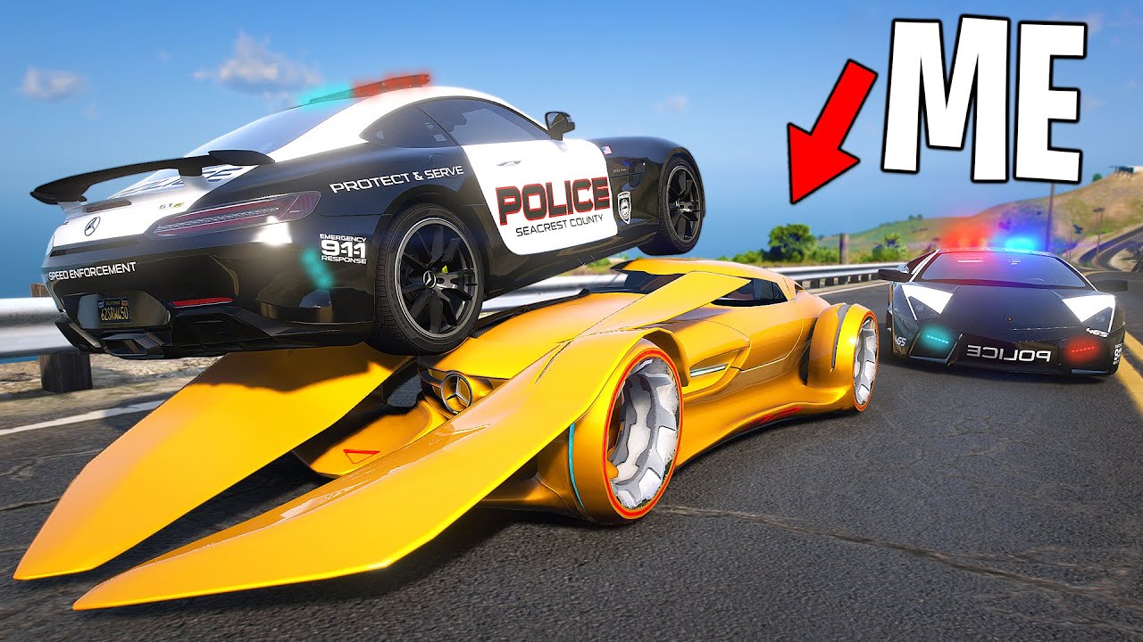 Trolling Cops With Jet Flip Car in GTA 5 RP..