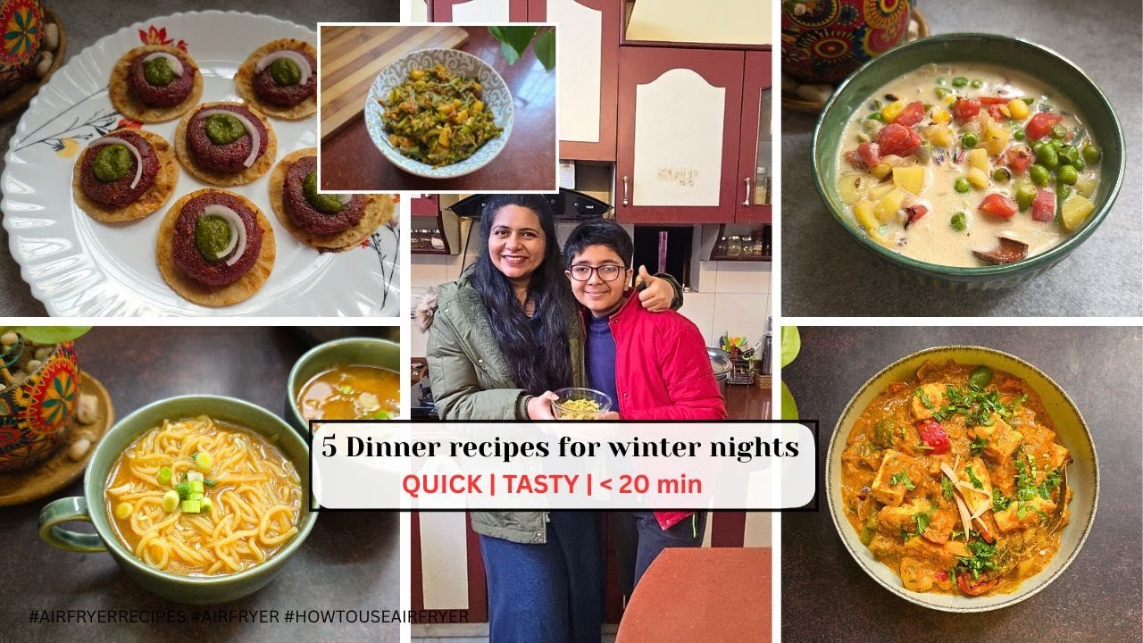 5 Quick Veg Indian Dinners Under 20 Minutes | Easy Everyday Recipes
